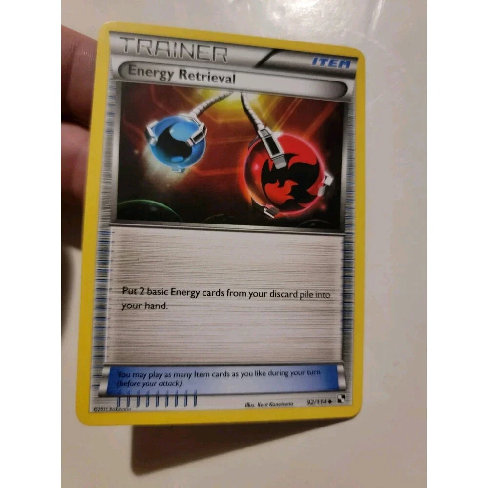 2011 Energy Retrieval Trainer Item Card Pokemon 92/114